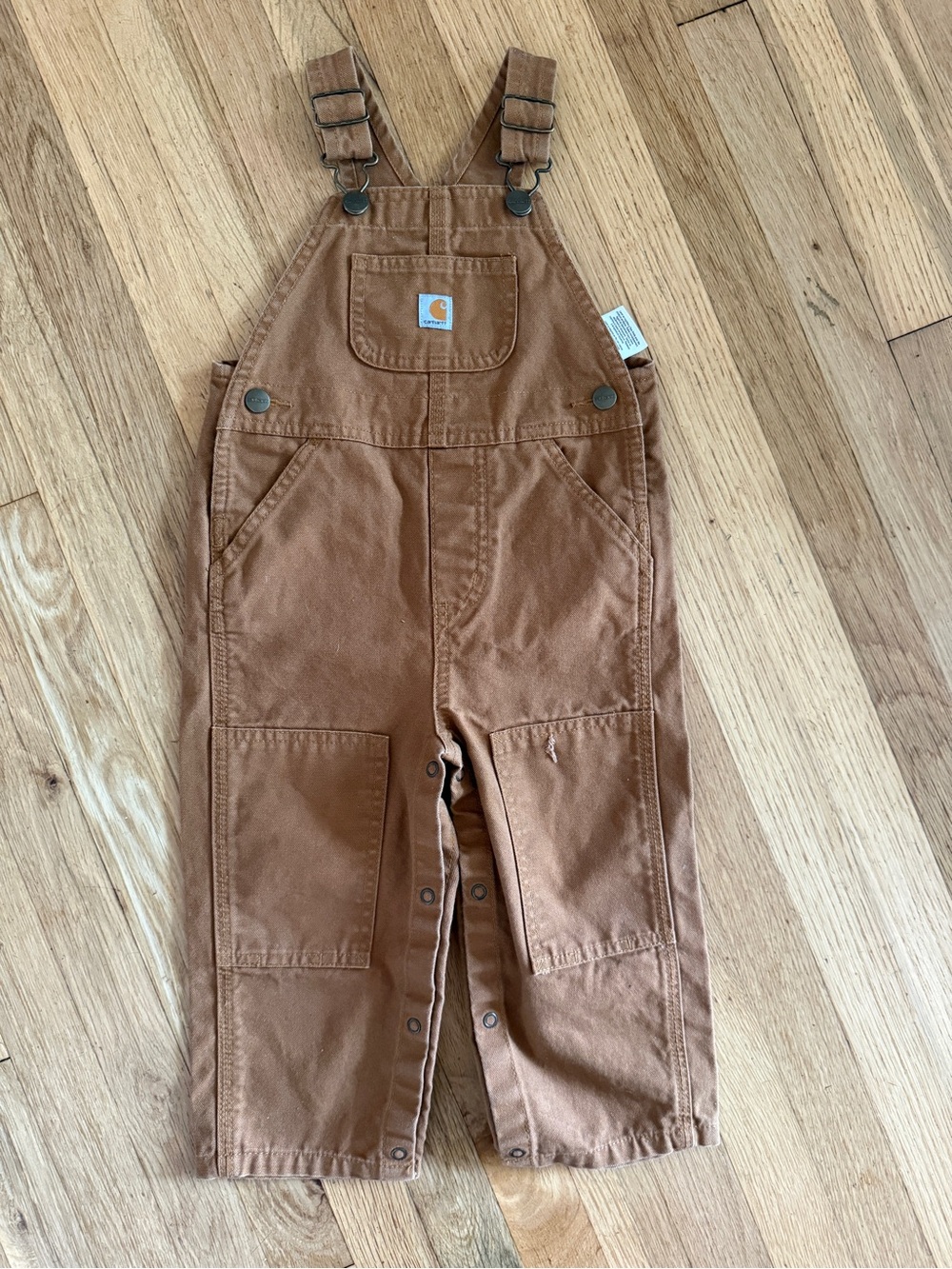 Carhartt Kids Brown Duck Canvas Overalls